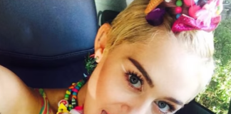 Miley Cyrus Topless With Dogs On Instagram